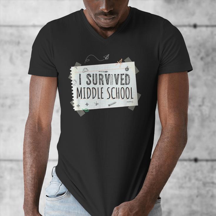 Middle School Graduation Shirts Graduate Grad Men's V-Neck T-Shirt
