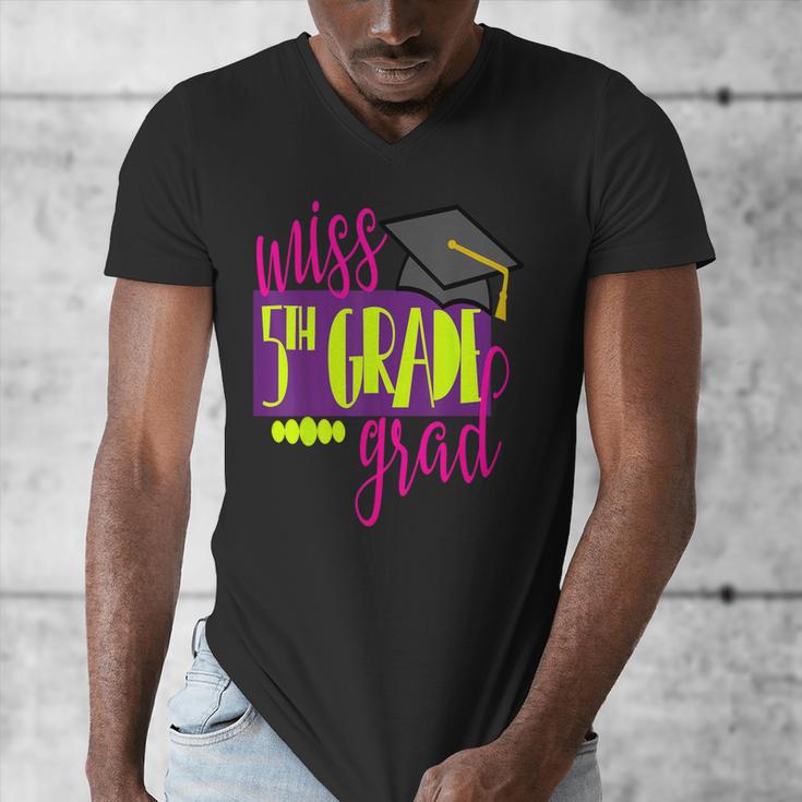 Miss 5th Grade Shirt 5 Grad Kids Girl Graduation School Men's V-Neck T-Shirt