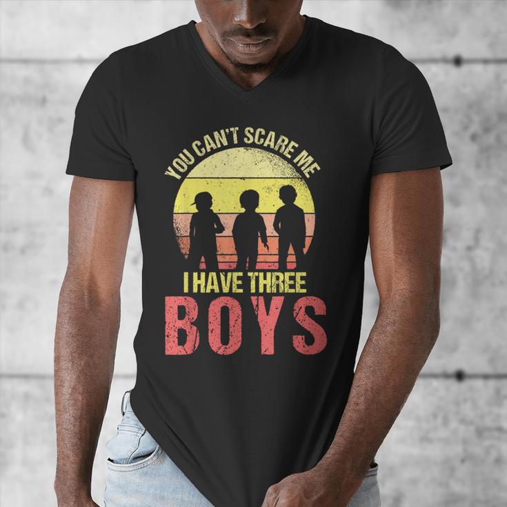 Mom Of 3 Boys Dad I Have Three Boys Dad Of 3 Boys Mom Of 3 Men's V-Neck T-Shirt Mom Of 3 Boys Dad I Have Three Boys Dad Of 3 Boys Mom Of 3 Men's V-Neck T-Shirt