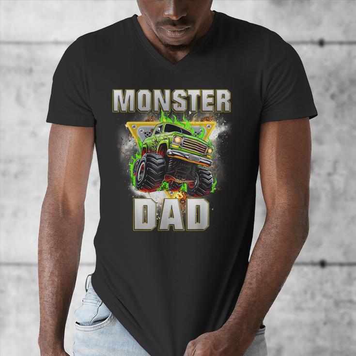 Monster Truck Dad Monster Truck Are My Jam Adults Kids Men's V-Neck T-Shirt Monster Truck Dad Monster Truck Are My Jam Adults Kids Men's V-Neck T-Shirt
