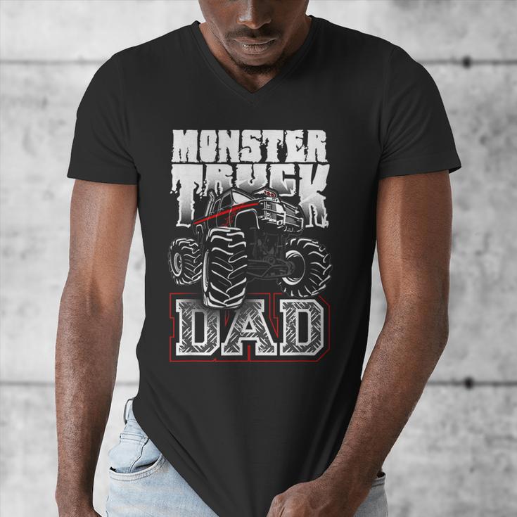 Monster Truck Dad Tshirt Men's V-Neck T-Shirt