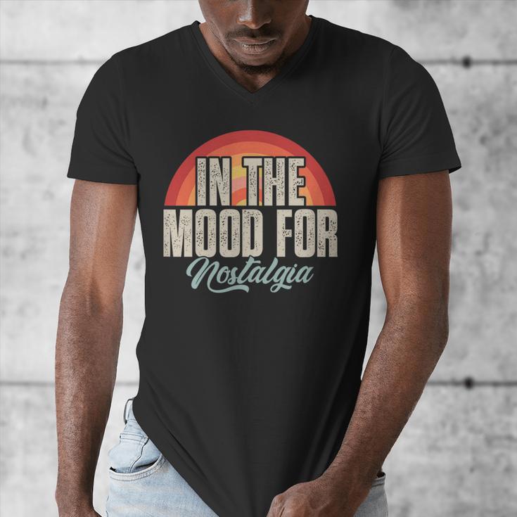 In The Mood For Nostalgia Vintage 80s 90s Retro Men's V-Neck T-Shirt In The Mood For Nostalgia Vintage 80s 90s Retro Men's V-Neck T-Shirt