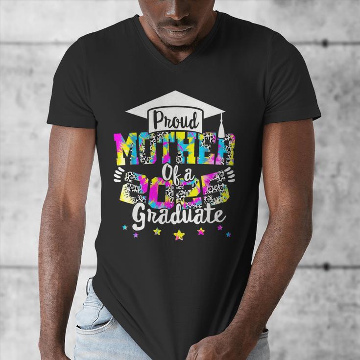 Mother Of a 2025 Graduate Tie Dye Class Senior Graduation 25 Men's V-Neck T-Shirt