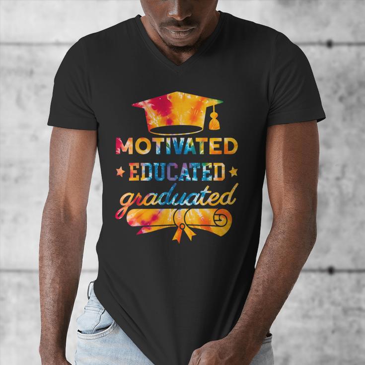 Motivated Educated Graduated Graduation Men's V-Neck T-Shirt