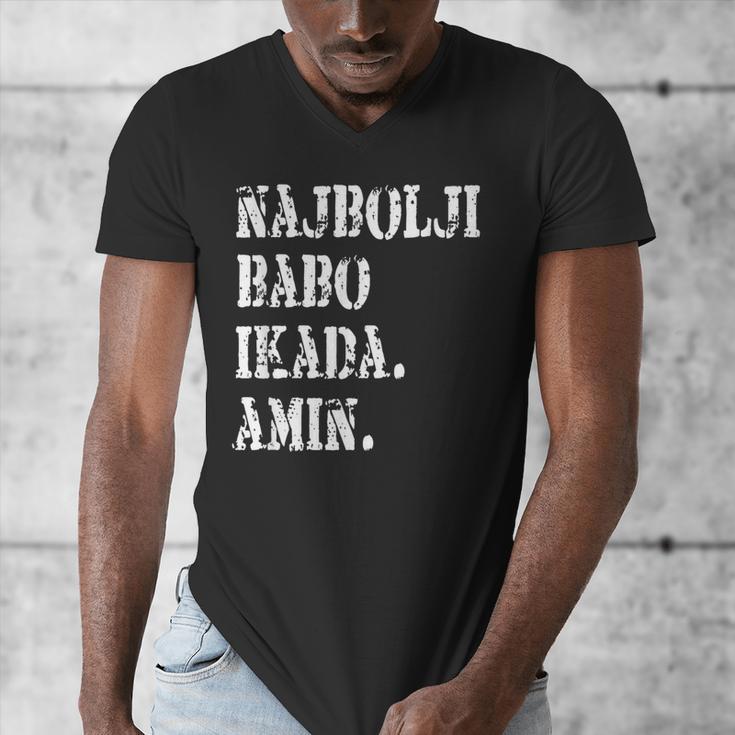 Najbolji Babo Ikad Bosnian Dad Men's V-Neck T-Shirt