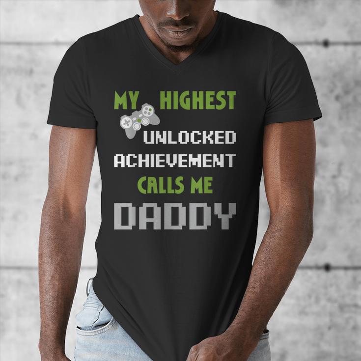 Nerdy Father Day Gamer Dad Daddy Men Love Video Gaming Men's V-Neck T-Shirt Nerdy Father Day Gamer Dad Daddy Men Love Video Gaming Men's V-Neck T-Shirt