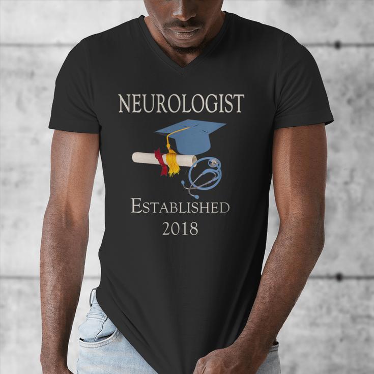 Neurologist Established 2018 Graduation Shirt Men's V-Neck T-Shirt