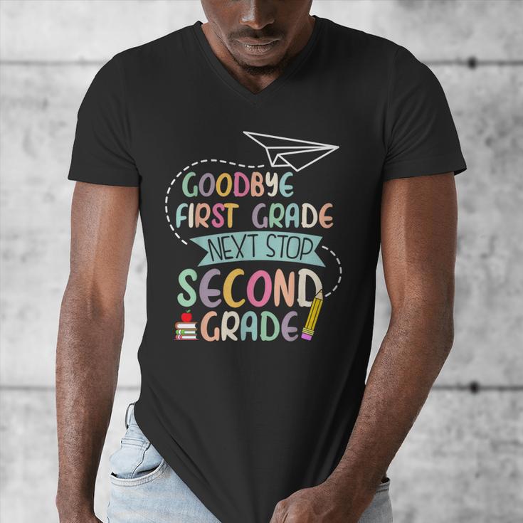 Next Stop 2nd Grade 1st First Grade Graduation Last Day Men's V-Neck T-Shirt