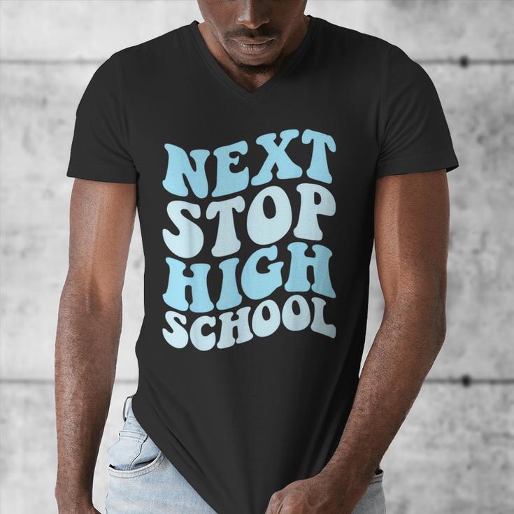 Next Stop High School Elementary School Graduation 2025 Men's V-Neck T-Shirt