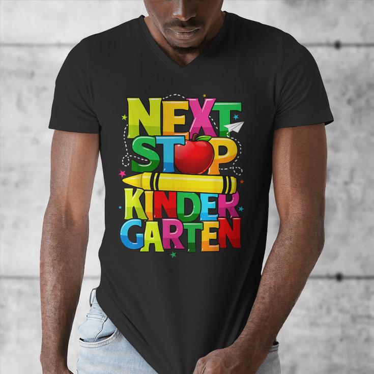 Next Stop Kindergarten Preschool Graduation 2023 Boys Girls Men's V-Neck T-Shirt