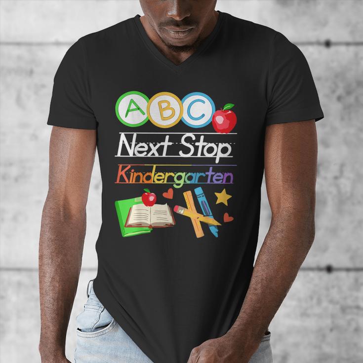 Next Stop Kindergarten Preschool Graduation 2025 Boy Girl Men's V-Neck T-Shirt