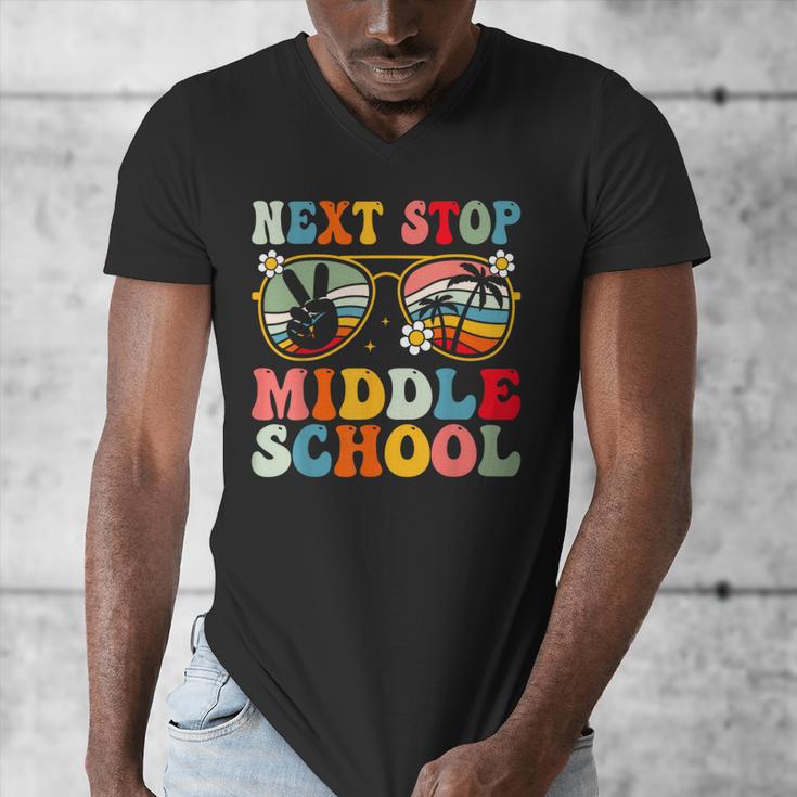 Next Stop Middle School Elementary School Graduation 2025 Men's V-Neck T-Shirt