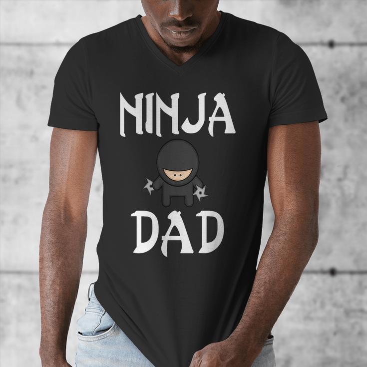 Ninja Dad Tshirt Ninja Shirt Ninja Tshirts Father Men's V-Neck T-Shirt