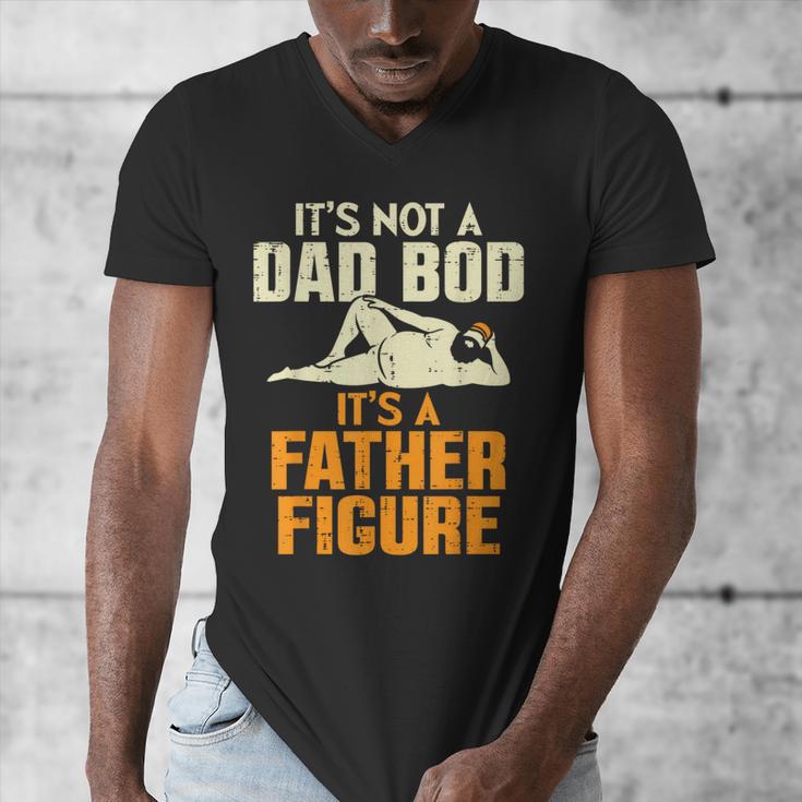 Not Dad BOD Its A Father Figure Fathers Day Daddy Papa Men's V-Neck T-Shirt