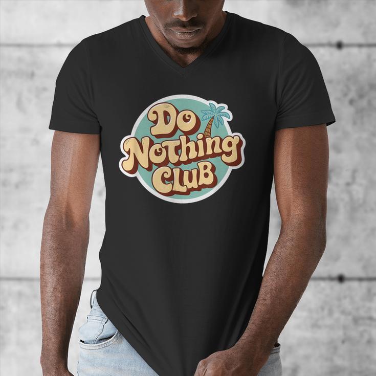 Do Nothing Club Lazy Introvert Gen Y Millennials Men's V-Neck T-Shirt Do Nothing Club Lazy Introvert Gen Y Millennials Men's V-Neck T-Shirt
