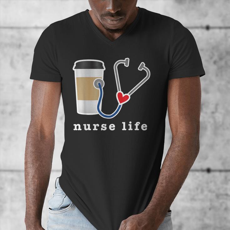 Nurse Life Graphic Nursing School Graduation Men's V-Neck T-Shirt