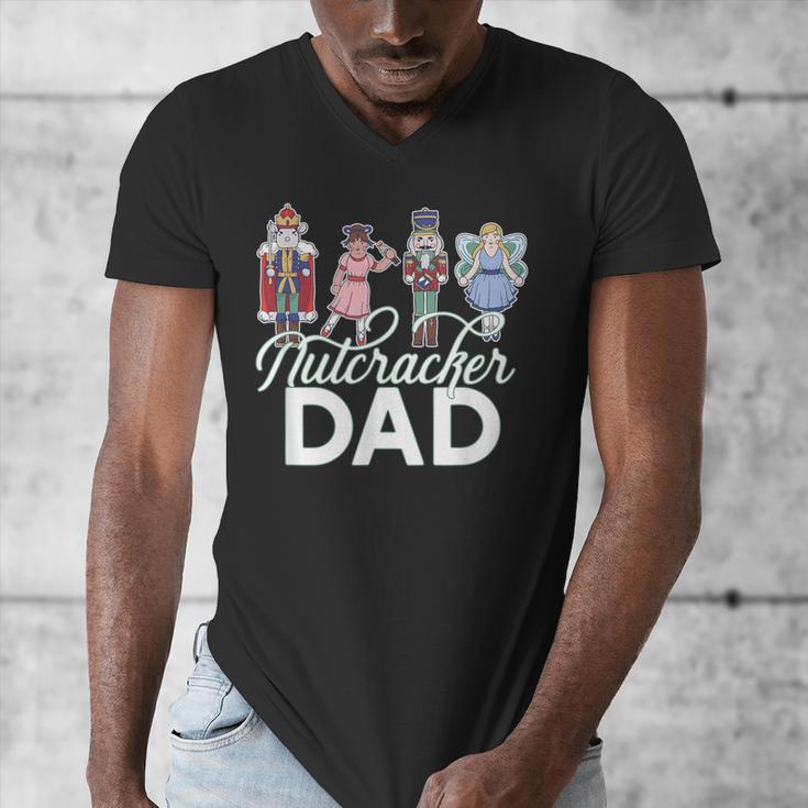 NUTCRACKER DAD Fun Christmas Ballet Parent Meme Men's V-Neck T-Shirt