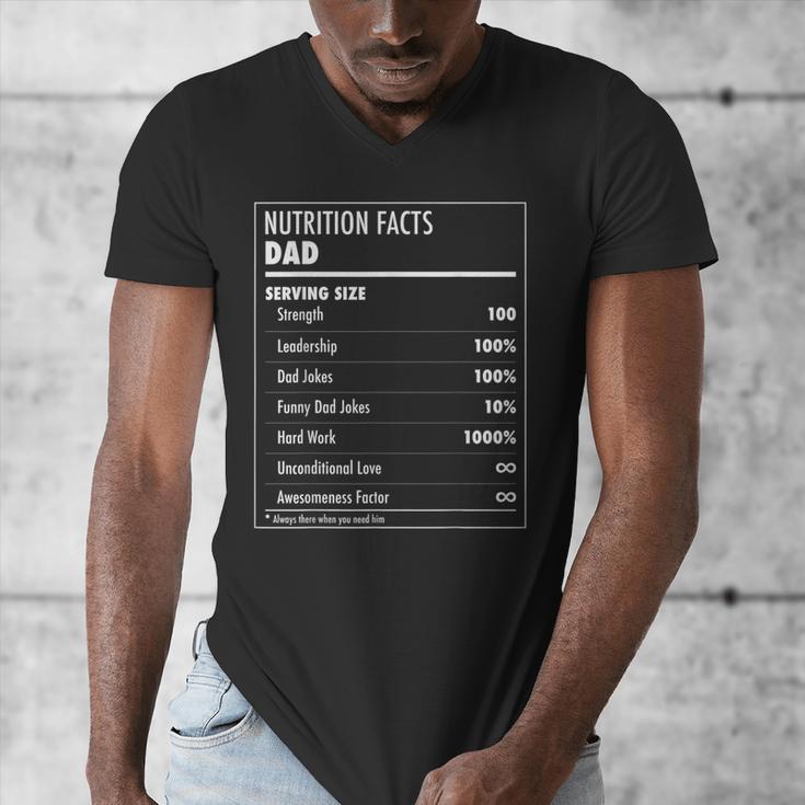 Nutrition Facts Dad Father's Day Shirt For Men Dad Men's V-Neck T-Shirt