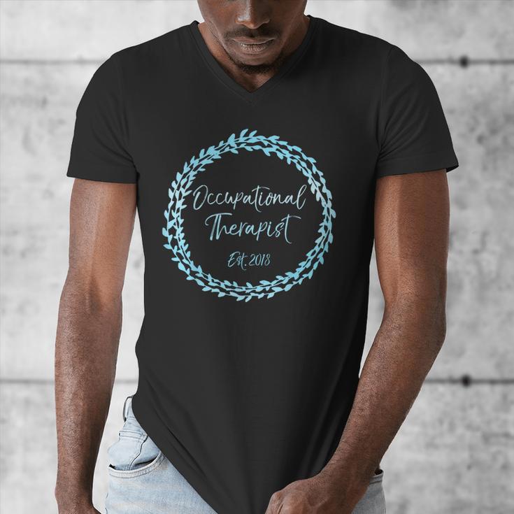Occupational Therapy Grad School Graduation Therapist Men's V-Neck T-Shirt