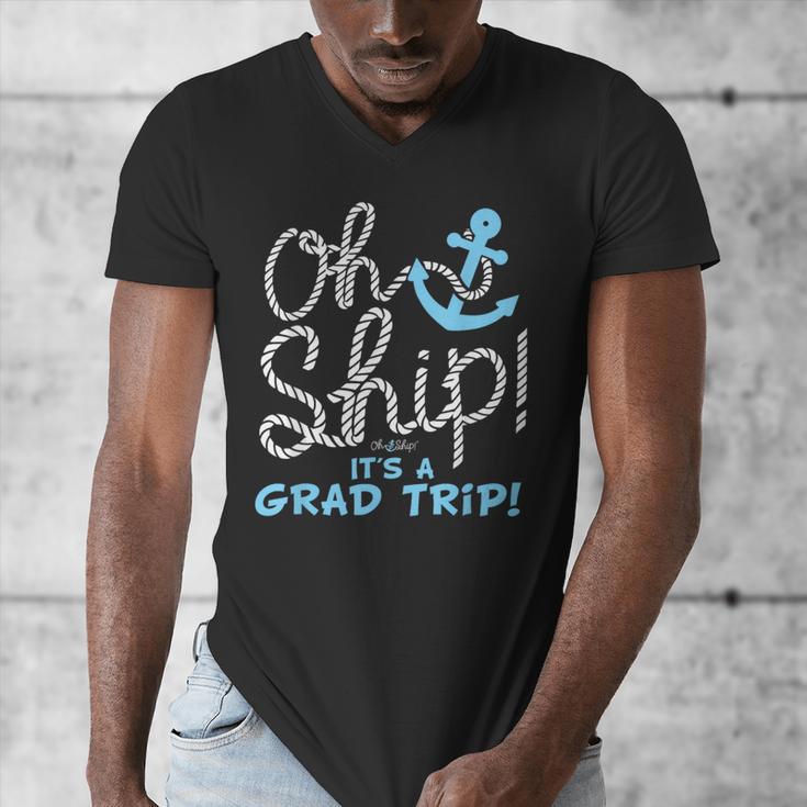 Oh Ship It's a Grad Trip Cruise Graduation T-Shirt T-Shirt Men's V-Neck T-Shirt