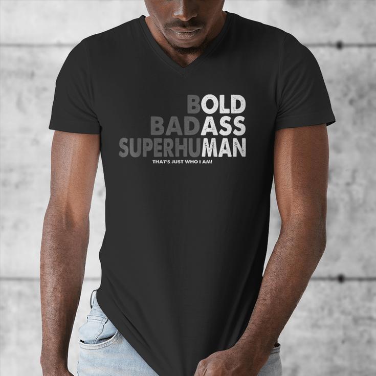 Old Man Saying Gag Dad Husband Birthday Fathers Day Men's V-Neck T-Shirt