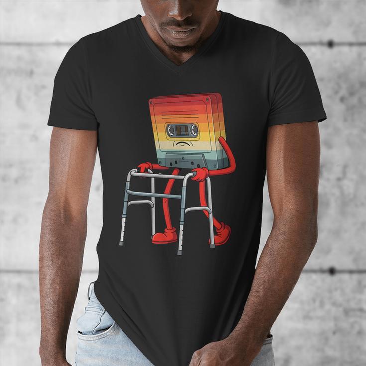 Old Vintage Cassette Tape 70s 80s 80s Outfit Nostalgia Men's V-Neck T-Shirt Old Vintage Cassette Tape 70s 80s 80s Outfit Nostalgia Men's V-Neck T-Shirt