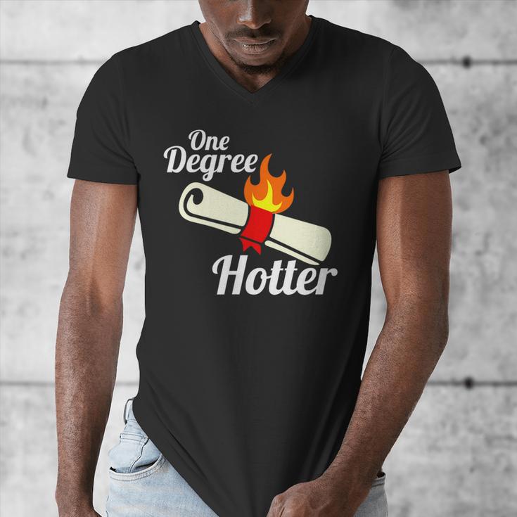 One Degree Hotter GraduationShirt For College Grads Men's V-Neck T-Shirt