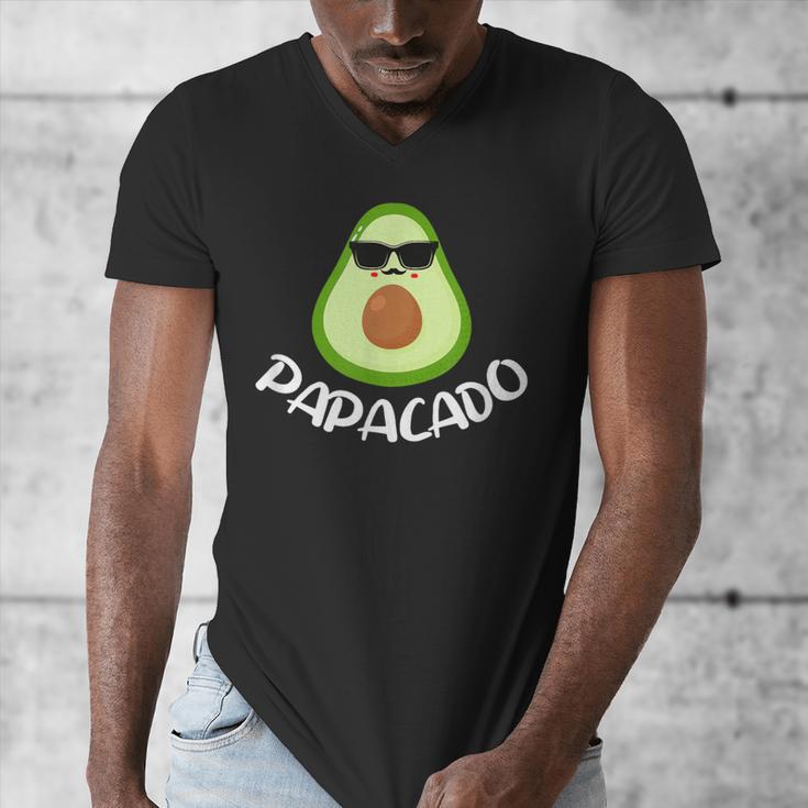 Papacado Avocado Dad Daddy Father's Day Men's V-Neck T-Shirt