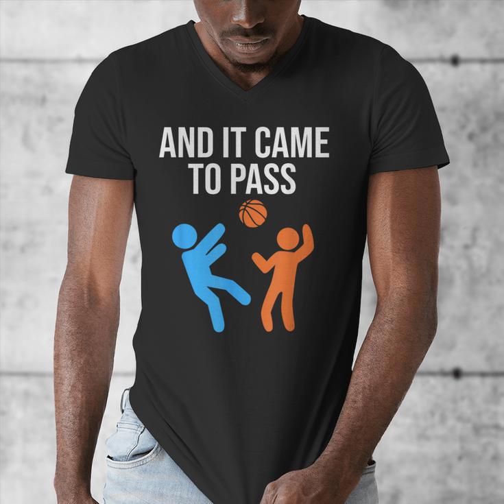 And It Came To Pass Book Of Mormon LDS Missionary Men's V-Neck T-Shirt