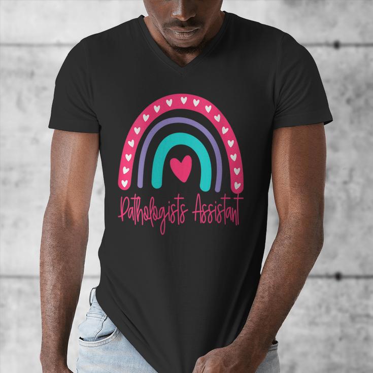 Pathologists' Assistant Graduation 2023 Boho Rainbow Men's V-Neck T-Shirt