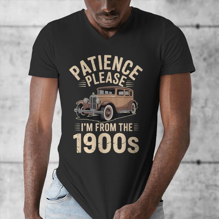 Patience Please I'm From The 1900s Old Car Men's V-Neck T-Shirt Patience Please I'm From The 1900s Old Car Men's V-Neck T-Shirt
