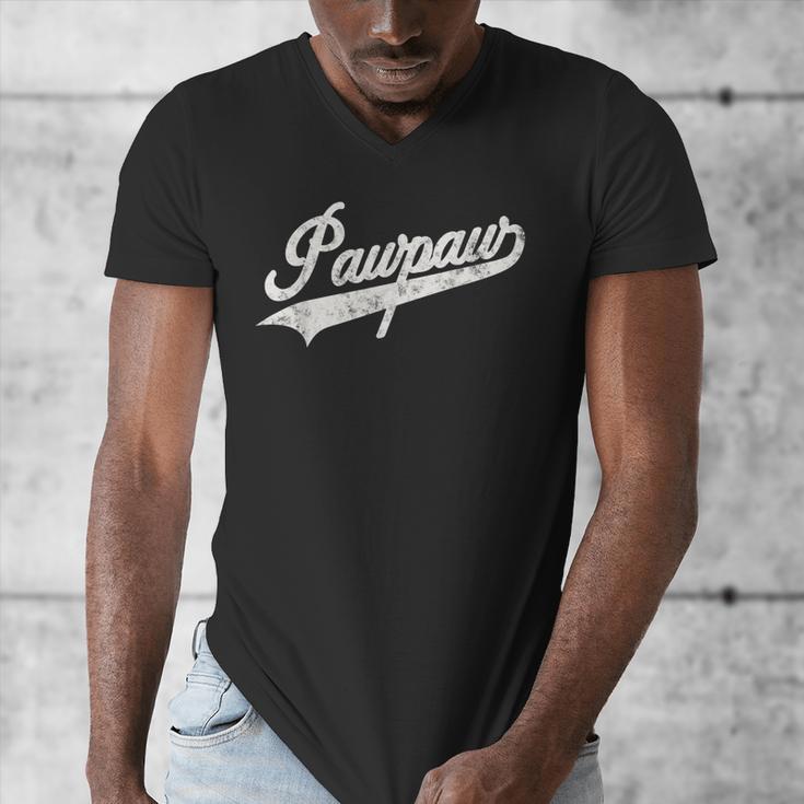 Pawpaw Vintage Retro Style For Dad Grandpa Men's V-Neck T-Shirt Pawpaw Vintage Retro Style For Dad Grandpa Men's V-Neck T-Shirt