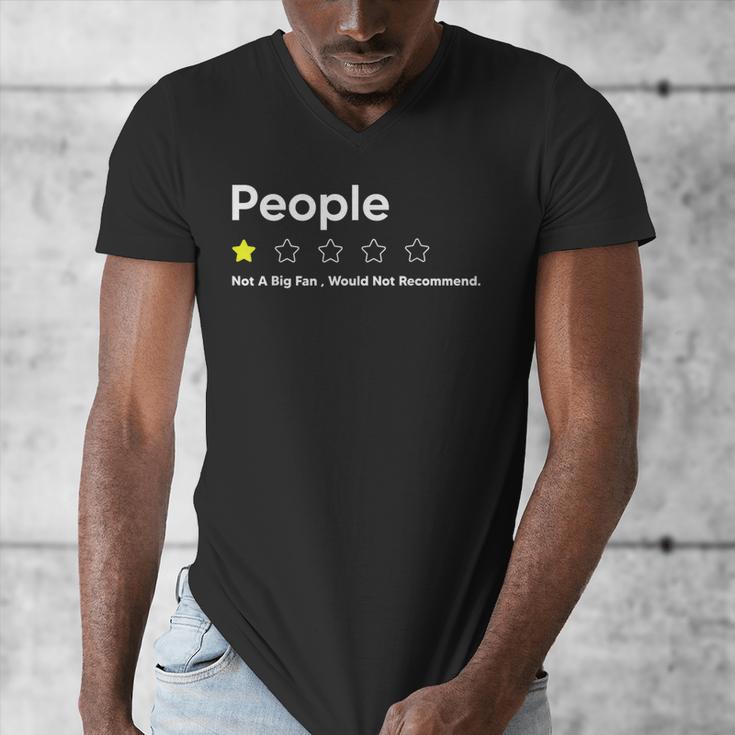 People One Star Not A Big FanWould Not Recommend Introverts Men's V-Neck T-Shirt People One Star Not A Big FanWould Not Recommend Introverts Men's V-Neck T-Shirt