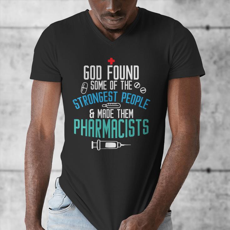 Pharmacist Christian Pharmacy Student PharmD Graduation Men's V-Neck T-Shirt