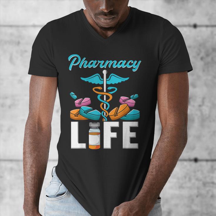 Pharmacy Life Pharmacist Chemist Student PharmD Graduation Men's V-Neck T-Shirt