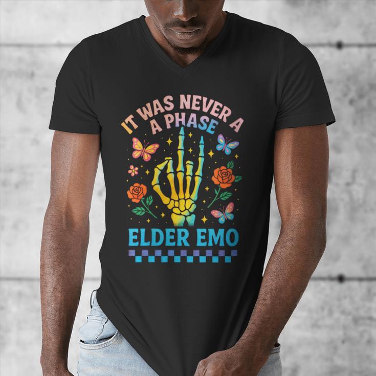 It Was Never A Phase Elder Emo Nostalgia Men's V-Neck T-Shirt It Was Never A Phase Elder Emo Nostalgia Men's V-Neck T-Shirt