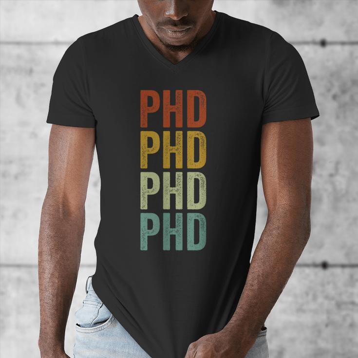 PHD Graduation Doctorate Men's V-Neck T-Shirt