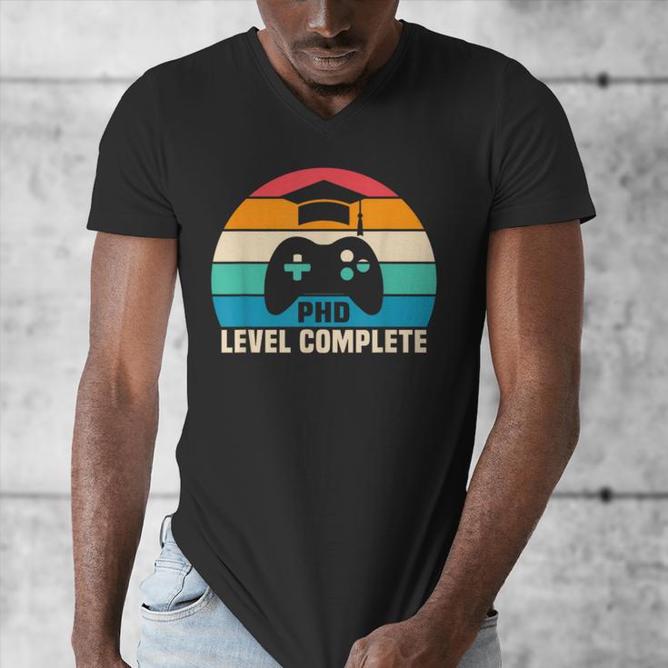 PhD Level Complete Graduation Doctorate In Philosophy Men's V-Neck T-Shirt
