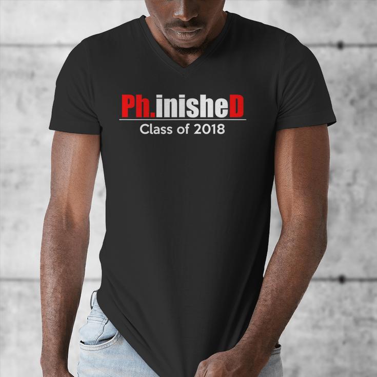 Phinished PhD Graduation T-Shirt For Men And Women Men's V-Neck T-Shirt