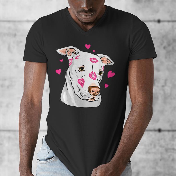 Pitbull Love Pitbull Moms Dads Men's V-Neck T-Shirt