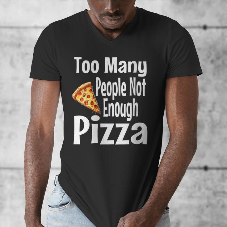 Pizza Lover Saying Introvert Anti Social Humor Foodie Men's V-Neck T-Shirt Pizza Lover Saying Introvert Anti Social Humor Foodie Men's V-Neck T-Shirt