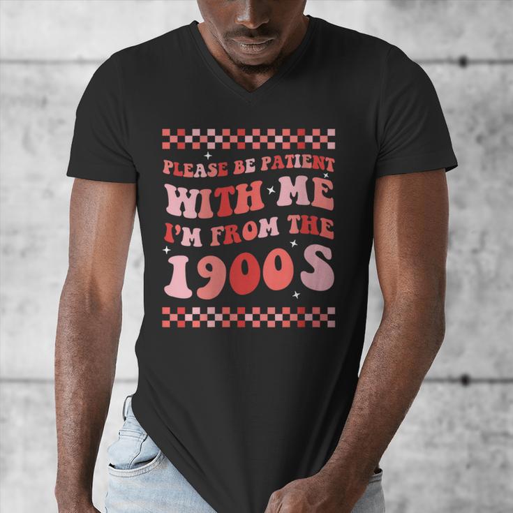 Please Be Patient With Me I'm From The 1900s Cute Boho Mom Men's V-Neck T-Shirt Please Be Patient With Me I'm From The 1900s Cute Boho Mom Men's V-Neck T-Shirt