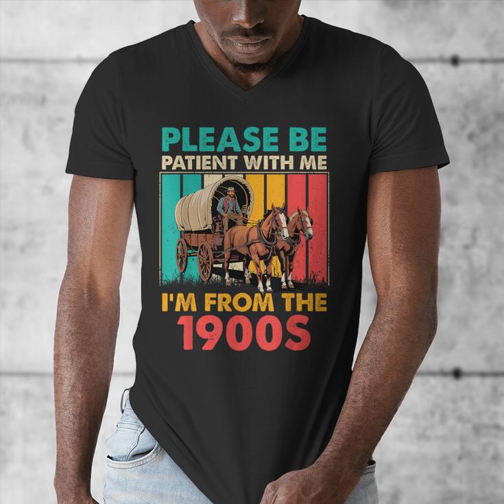 Please Be Patient I'm From The 1900s Dad Fathers Day Men's V-Neck T-Shirt Please Be Patient I'm From The 1900s Dad Fathers Day Men's V-Neck T-Shirt