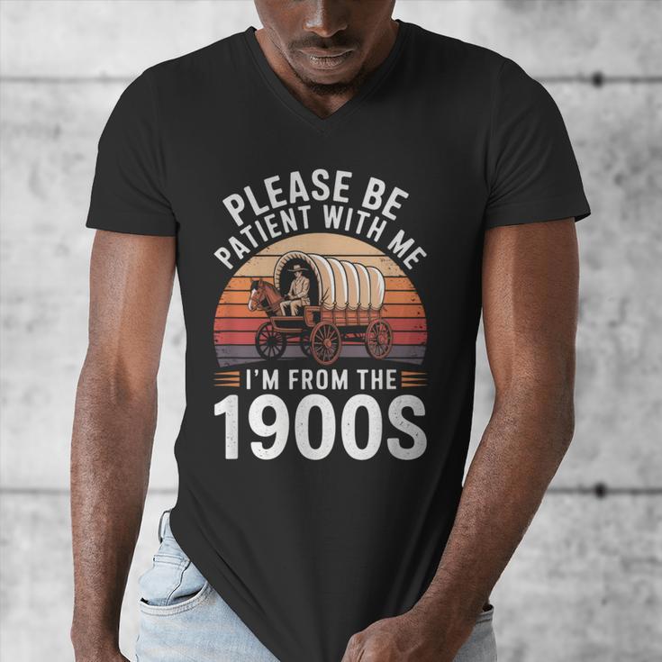 Please Be Patient With Me I'm From The 1900s Grandma Grandpa Men's V-Neck T-Shirt
