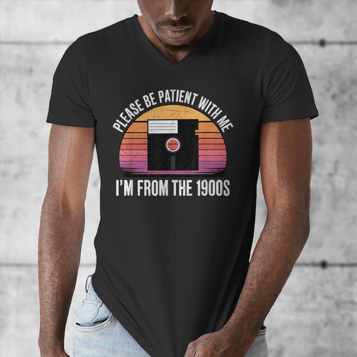 Please Be Patient With Me I'm From The 1900s PC Floppy Disk Men's V-Neck T-Shirt