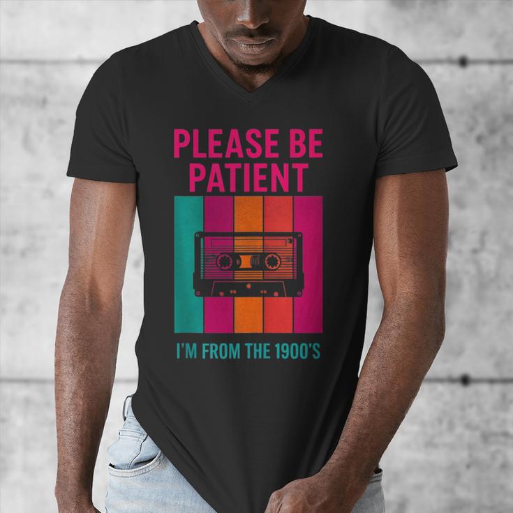 Please Be Patient I'm From The 1900s Retro Cassette Tape Men's V-Neck T-Shirt