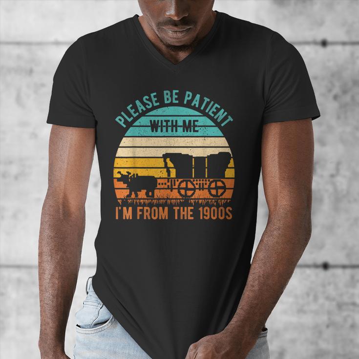 PLEASE BE PATIENT I'M FROM THE 1900s Vintage 1900s 90s Men's V-Neck T-Shirt