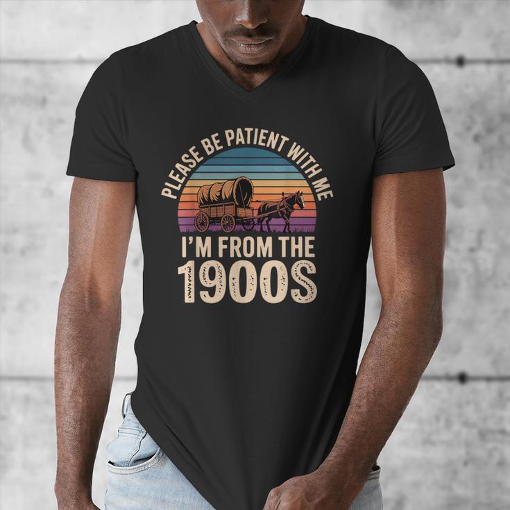 Please Be Patient With My I'm From The 1900s Vintage Men's V-Neck T-Shirt