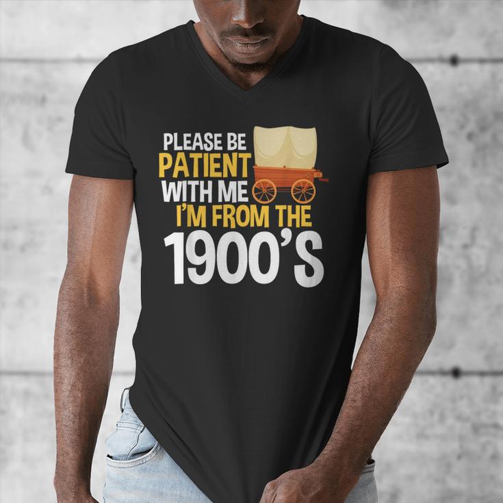 Please Be Patient With Me I'm From The 1900s Vintage Oregon Men's V-Neck T-Shirt Please Be Patient With Me I'm From The 1900s Vintage Oregon Men's V-Neck T-Shirt