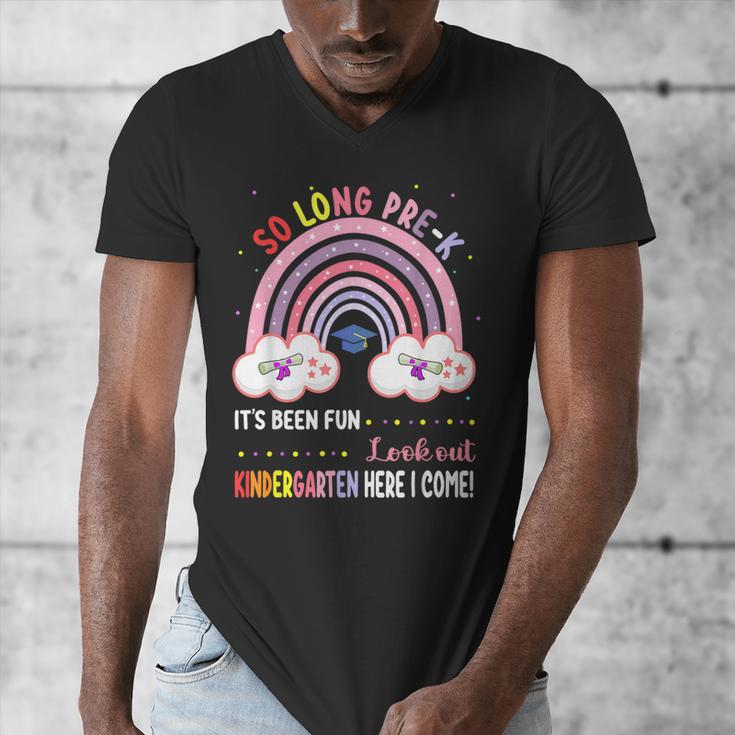 Pre k Graduation Class 2025 Graduate Pre-k Rainbow Girls Men's V-Neck T-Shirt
